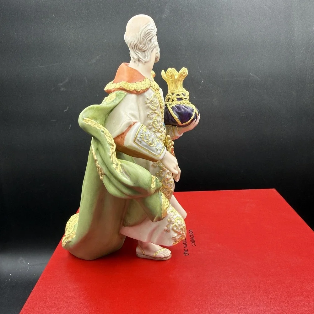 The Vatican Nativity Collection Melchior Figurine Small Hand Painted Porcelain